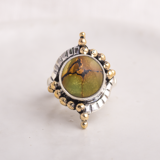 Origin Embrace Ring ◇ Nevada Turquoise ◇ Size 6.25