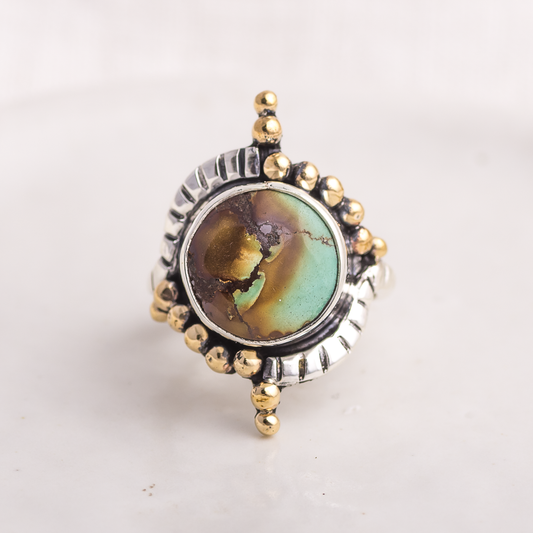Origin Embrace Ring ◇ Nevada Turquoise ◇ Size 8