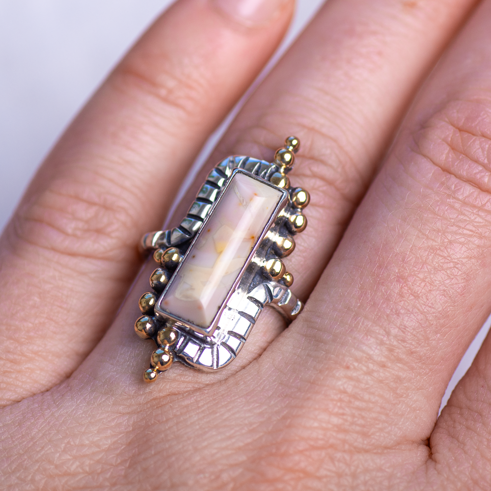 Origin Embrace Ring ◇ Willow Creek Jasper ◇ Size 7.5
