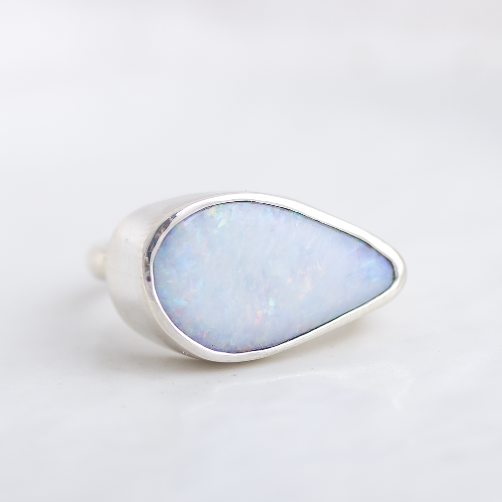 Opal East West Ring ◇ Size 7.5