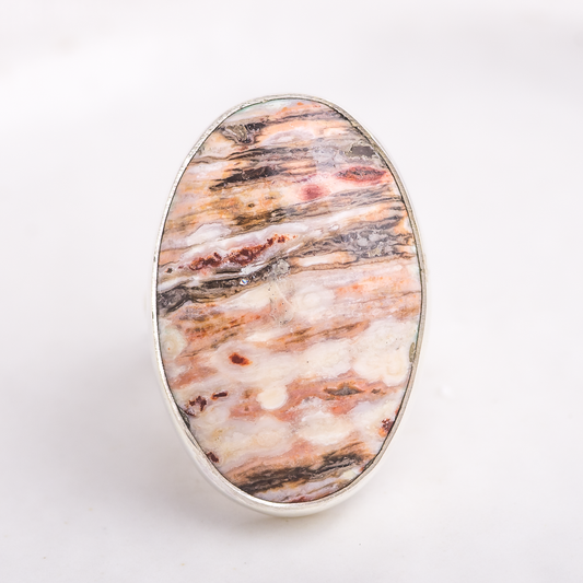 Luminous Ring  ◇ Ocean Jasper ◇ Size 7