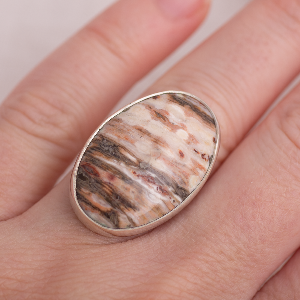 Luminous Ring  ◇ Ocean Jasper ◇ Size 7