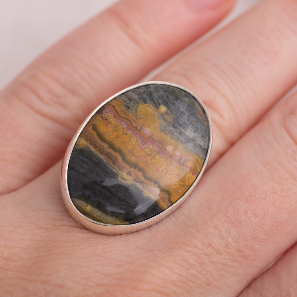Luminous Ring  ◇ Ocean Jasper ◇ Size 7