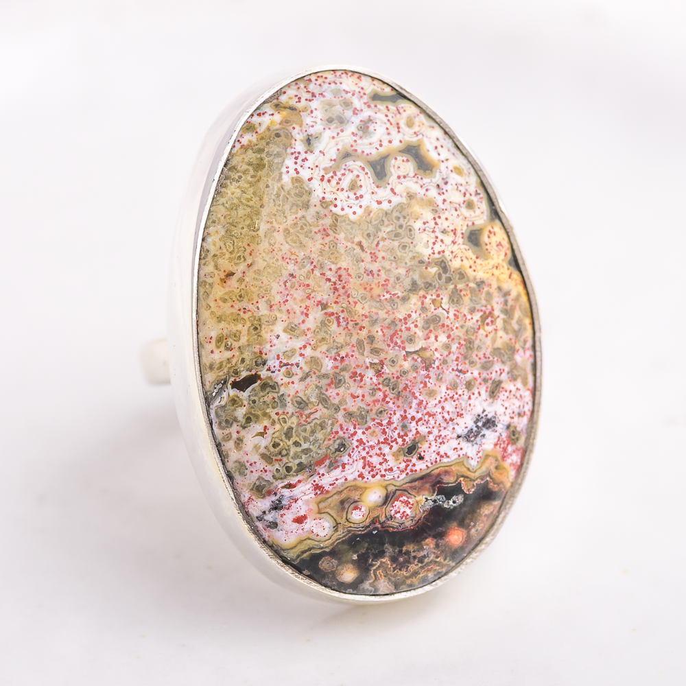 Luminous Ring  ◇ Ocean Jasper ◇ Size 8