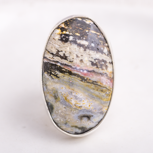 Luminous Ring  ◇ Ocean Jasper ◇ Size 8