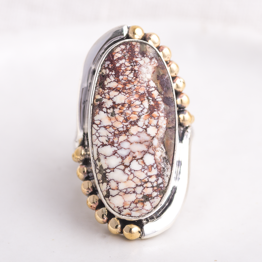 Origin Embrace Ring ◇ Wild Horse Magnesite ◇ Size 8
