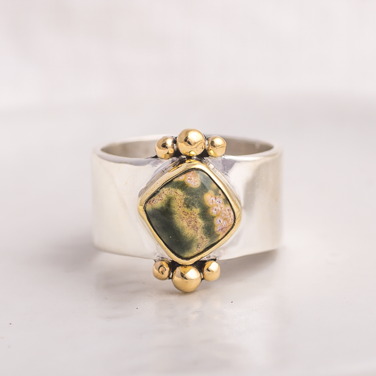 Affinity Ring ◇ Ocean Jasper ◇ Size 8