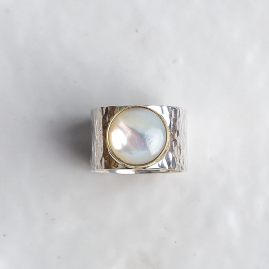 New Moon Ring ◇ Mother of Pearl ◇ Multiple Sizes