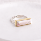 Horizontal Luminous Ring ◇ Willow Creek Jasper ◇ Size 8