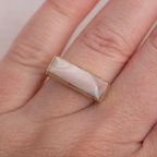 Horizontal Luminous Ring ◇ Willow Creek Jasper ◇ Size 8