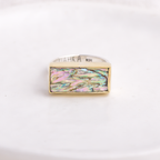 Horizontal Luminous Ring ◇ Abalone ◇ Size 7