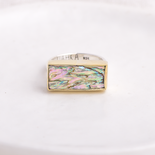 Horizontal Luminous Ring ◇ Abalone ◇ Size 7