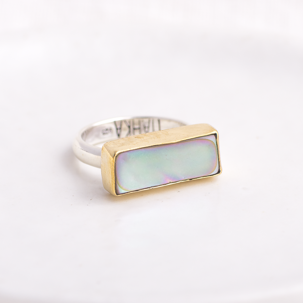 Horizontal Luminous Ring ◇ Abalone ◇ Size 7