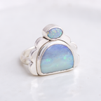 Tidal Ring ◇ Australian Opal ◇ Size 7