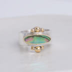 Elongated Abalone Affinity Ring ◇ Abalone ◇ Size 5.5