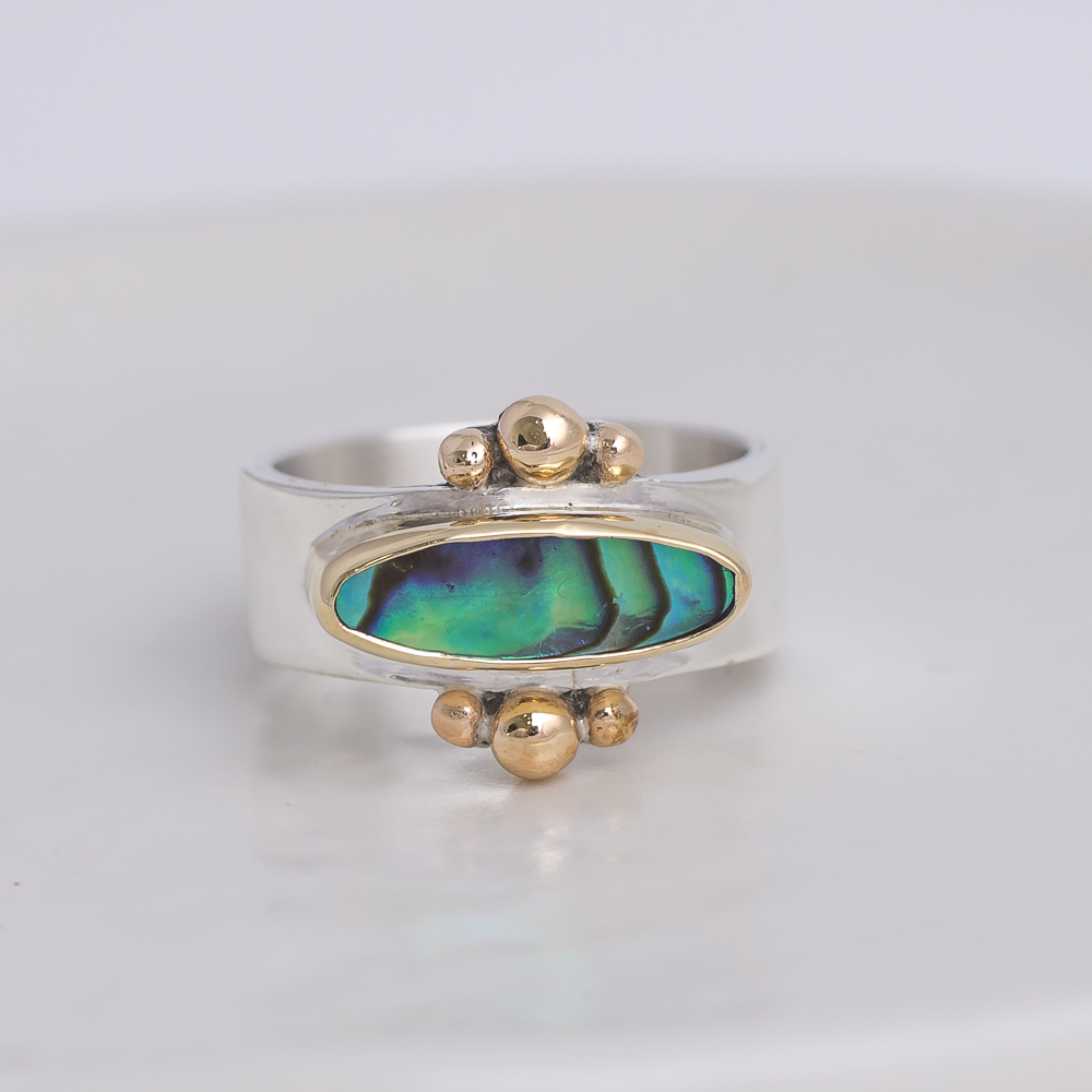 Elongated Abalone Affinity Ring ◇ Abalone ◇ Size 7