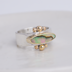 Elongated Abalone Affinity Ring ◇ Abalone ◇ Size 7.5 Ring HOLIDAY COLLECTION