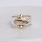 Elongated Abalone Affinity Ring ◇ Abalone ◇ Size 7.5 Ring HOLIDAY COLLECTION