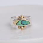 Elongated Abalone Affinity Ring ◇ Abalone ◇ Size 7.5