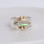 Elongated Abalone Affinity Ring ◇ Abalone ◇ Size 8