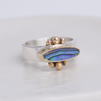 Elongated Abalone Affinity Ring ◇ Abalone ◇ Size 9.5