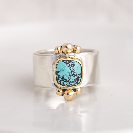 Affinity Ring ◇ Hubei Turquoise ◇ Size 5.5