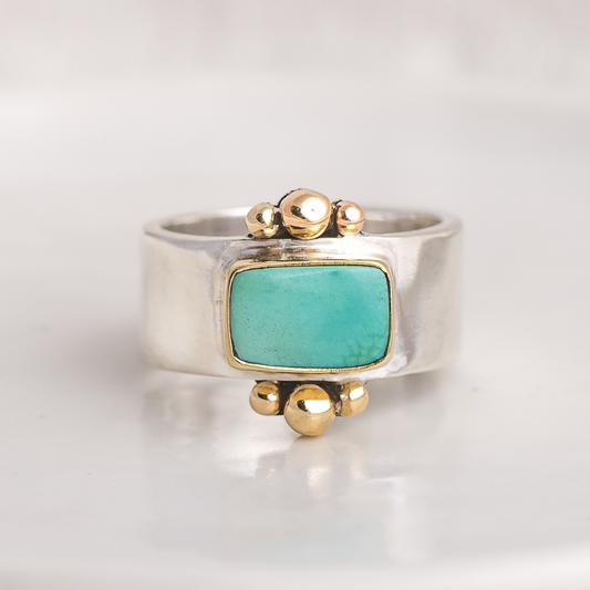 Affinity Ring ◇ Hubei Turquoise ◇ Size 7.25
