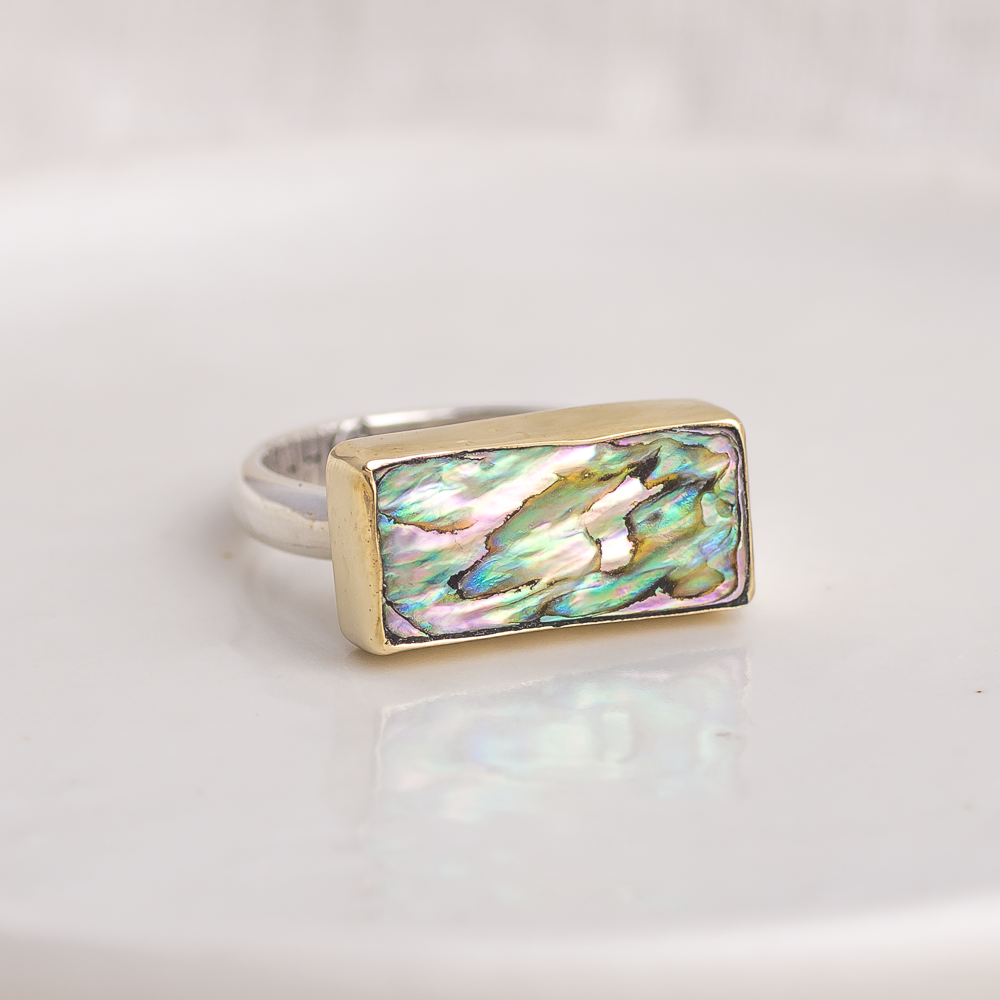 Horizontal Luminous Ring ◇ Abalone ◇ Size 7.5