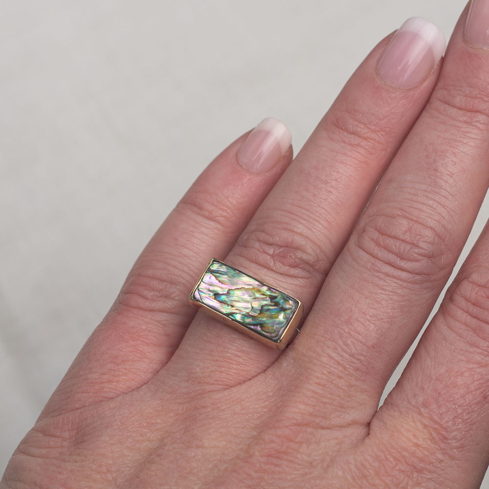 Horizontal Luminous Ring ◇ Abalone ◇ Size 7.5