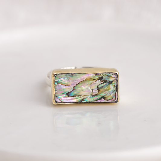 Horizontal Luminous Ring ◇ Abalone ◇ Size 7.5