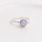 Opal Stacking Ring ◇ Australian Opal ◇ Size 7.5