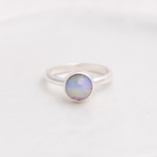 Opal Stacking Ring ◇ Australian Opal ◇ Size 7.5