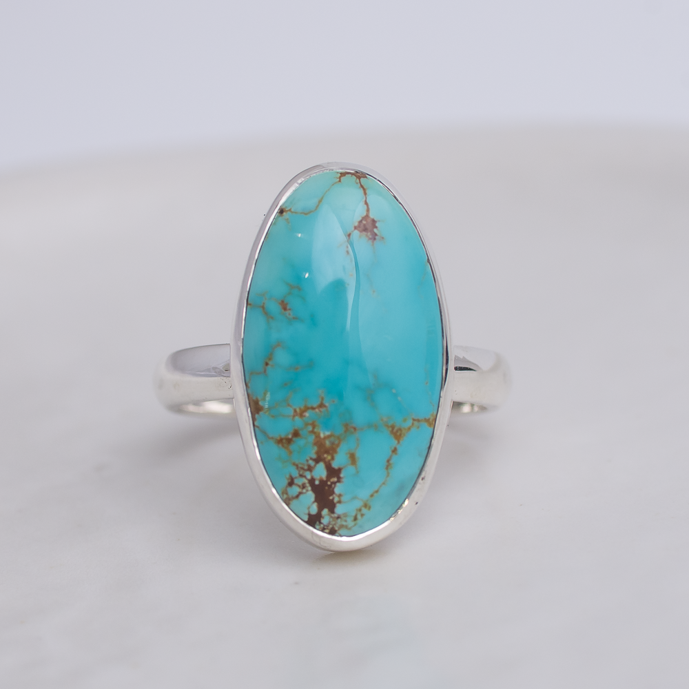 Luminous Ring ◇ Southwest Turquoise  ◇ Size 8