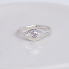 Silver Mini Vision Ring ◇ Lavender Spinel ◇ Custom size