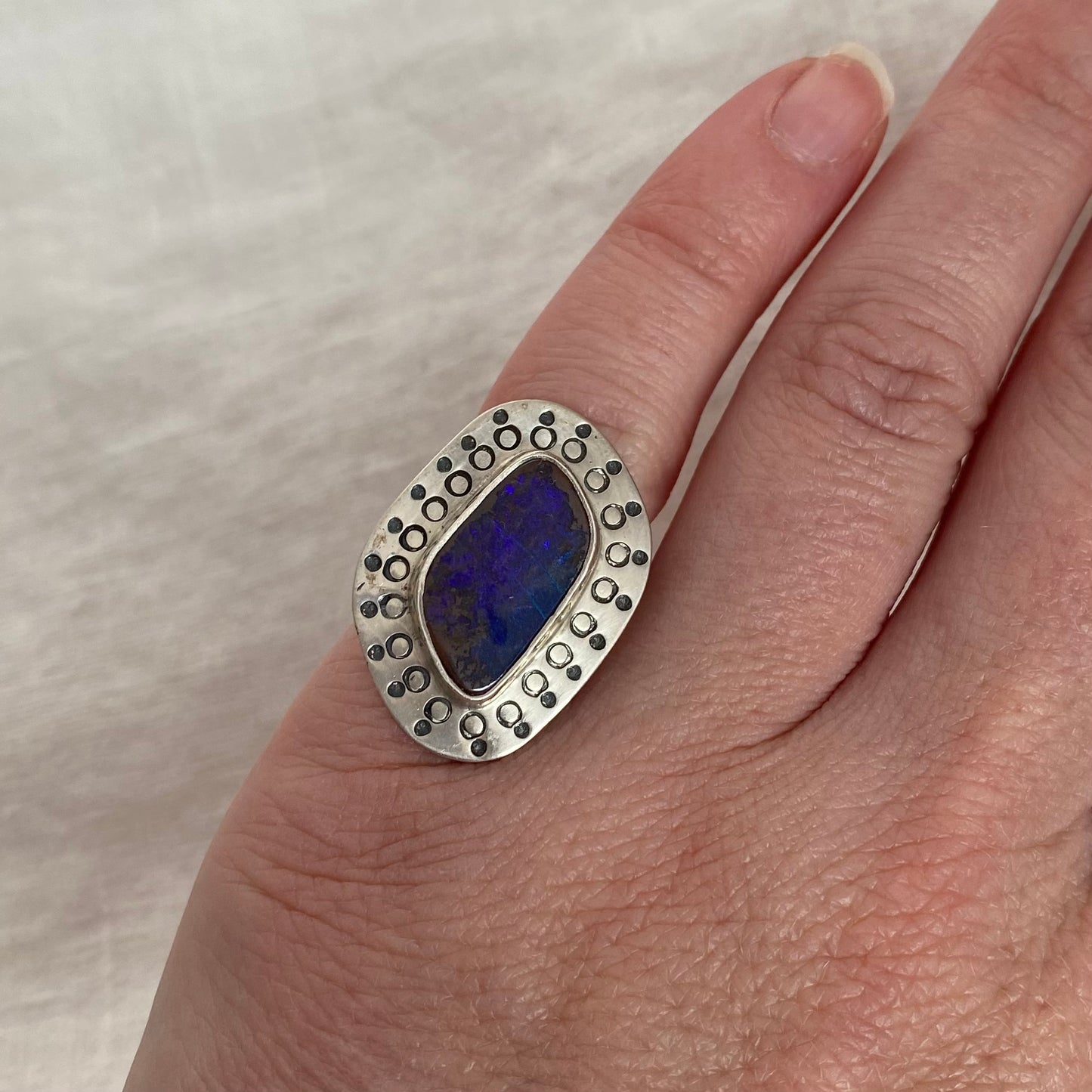 Purple Opal Ring - Size 5