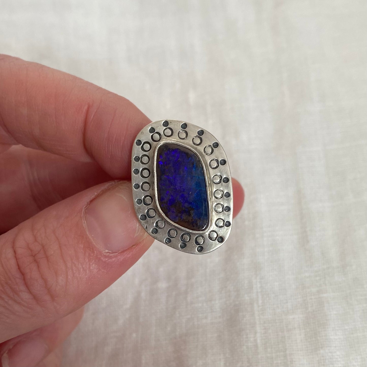 Purple Opal Ring - Size 5
