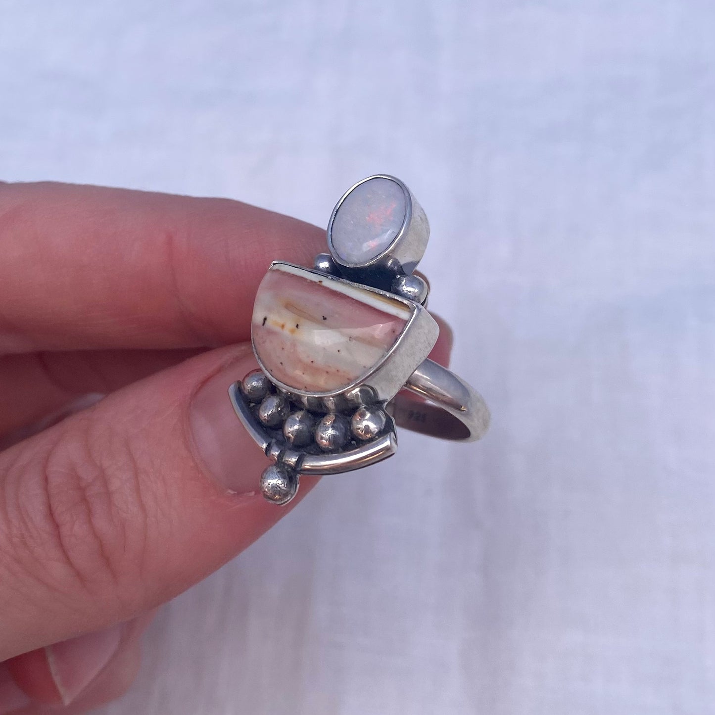Willow Creek Jasper Opal Ring - Size 9.5