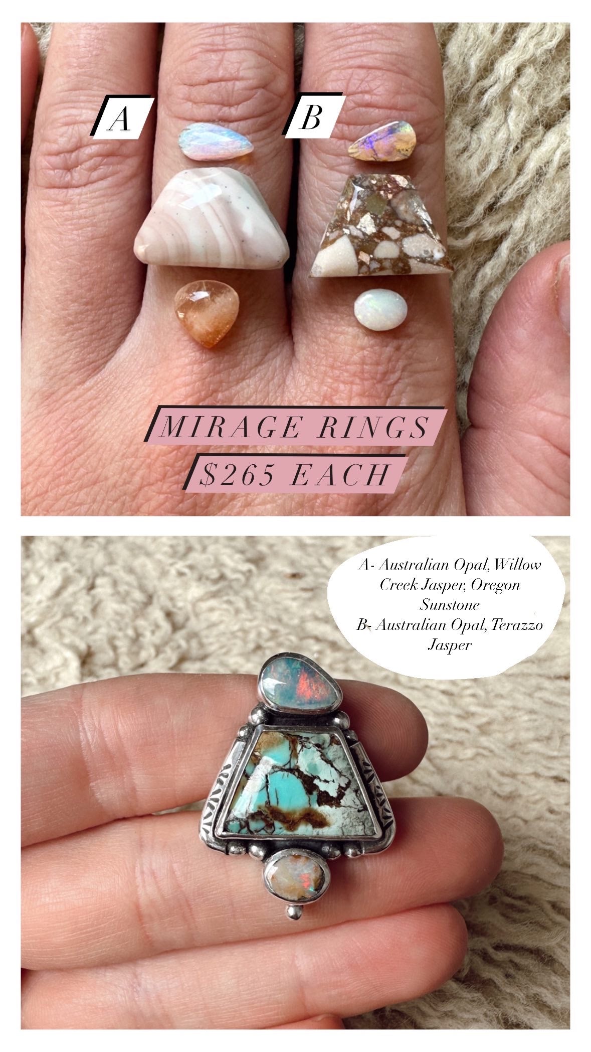 Mirage Ring A- Made to Order