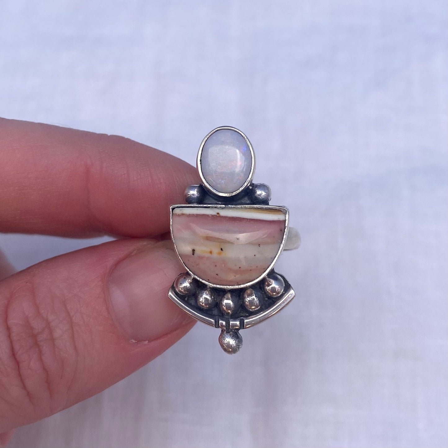 Willow Creek Jasper Opal Ring - Size 9.5
